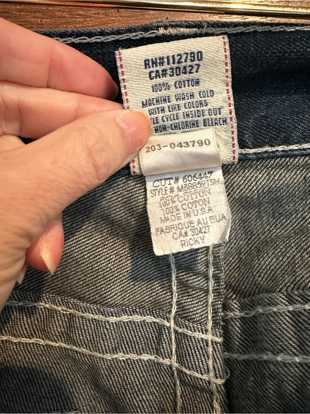 True Religion Ricky Straight Leg Dark Wash Jeans Men’s 34